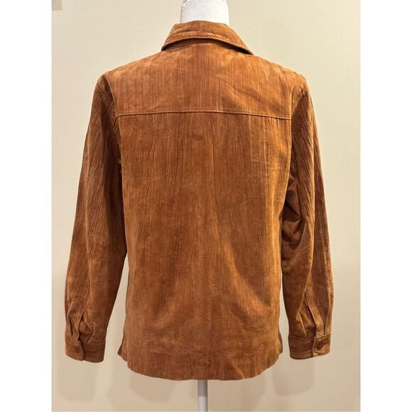 Coldwater Creek Women's Suede Shacket Brown Size Medium - Picture 3 of 7